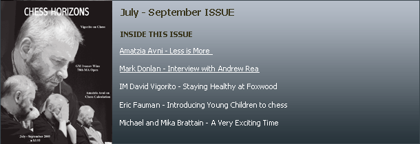 current issue of Chess Horizens